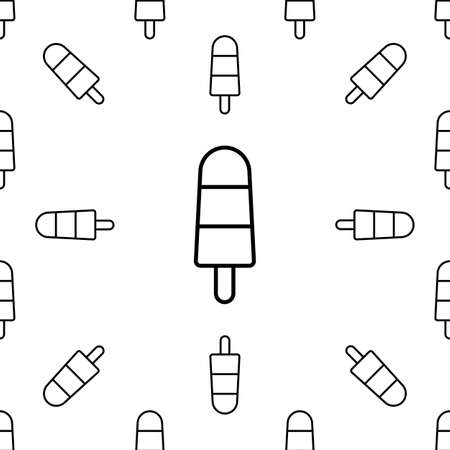 Ice Lolly Icon, Ice Cream, Icon Vector Art Illustrationのイラスト素材
