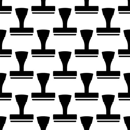 Rubber Stamp Seamless Pattern Vector Art Illustrationのイラスト素材