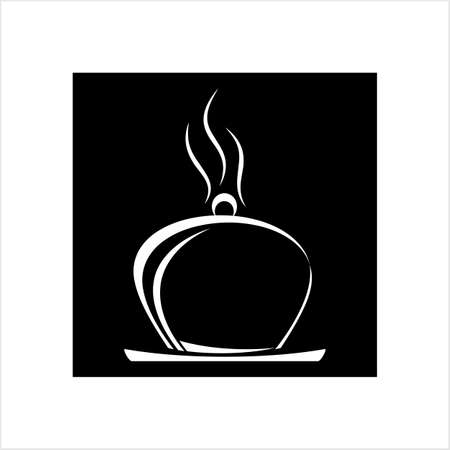Cloche Icon, Food Cloche Icon Vector Art Illustrationのイラスト素材