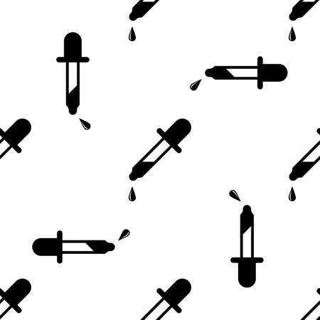 Eye Dropper Icon Seamless Pattern Vector Art Illustrationのイラスト素材