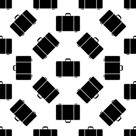Suitcase Icon Seamless Pattern Vector Art Illustrationのイラスト素材