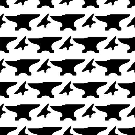 Anvil Icon Seamless Pattern Vector Art Illustrationのイラスト素材