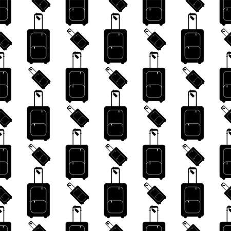 Suitcase Icon Seamless Pattern Vector Art Illustrationのイラスト素材
