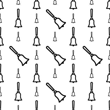Bell Icon Seamless Pattern Vector Art Illustrationのイラスト素材