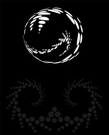 Background Composition, Web Template (Halftone) Design Vector Art Illustrationのイラスト素材