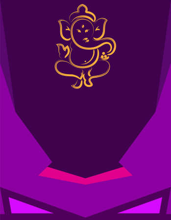 Ganesha The Lord Of Wisdom Design Vector Art Illustrationのイラスト素材