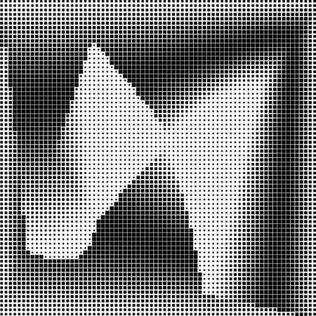 Abstract Halftone Design Vector Art Illustrationのイラスト素材