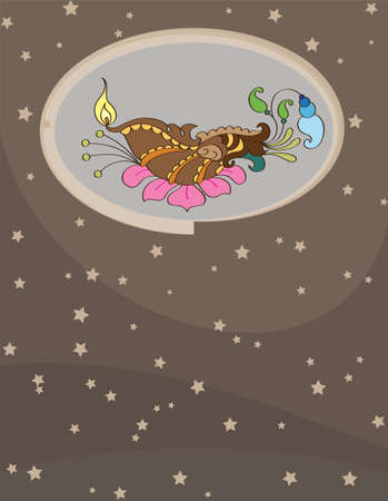 Diwali Greeting, Festival Of Light Vector Art Illustrationのイラスト素材
