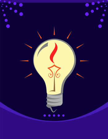 Diwali Greeting, Festival Of Light Vector Art Illustrationのイラスト素材