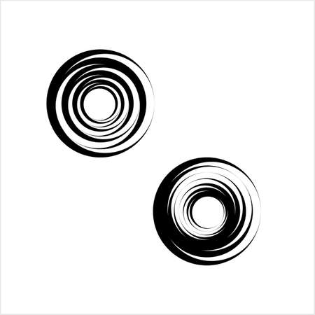 Geometric Shape Circle, Pinwheel Line Art Drawing Design Vector Art Illustrationのイラスト素材