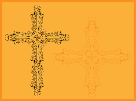 Christian Cross Design Vector Artのイラスト素材