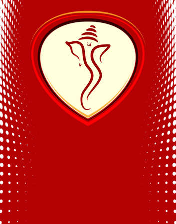 Ganesha The Lord Of Wisdom Vector Illustrationのイラスト素材