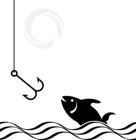 Fishing Hook Icon Set Vector Illustrationのイラスト素材