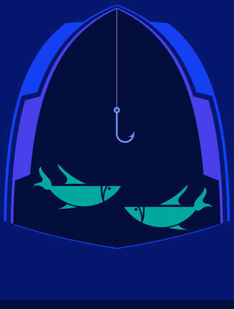 Fishing Icon Vector Illustrationのイラスト素材