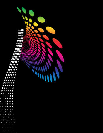 Background Composition, Web Template (Halftone) Vector Illustrationのイラスト素材