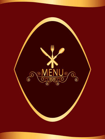Menu Card Design Template  Vector Illustrationのイラスト素材