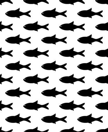 Fish Seamless Pattern Vector Illustrationのイラスト素材