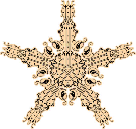 Tattoo Star Symbol Vector Illustrationのイラスト素材