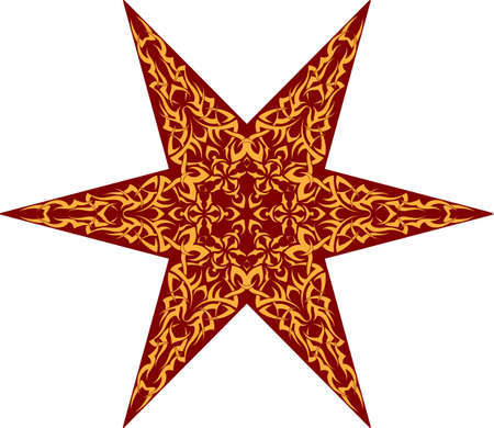 Tattoo Star Symbol Vector Illustrationのイラスト素材