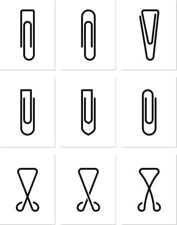 Paper Clip Vector Illustrationのイラスト素材