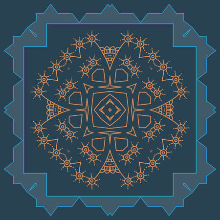 Folk, Tribal Design, Motif, Wall Painting Vector Artのイラスト素材