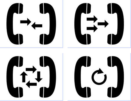 Telephone Receiver Icon Vector Illustrationのイラスト素材