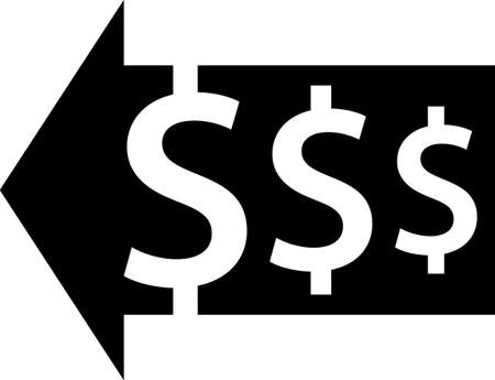 Money Back Dollar Icon Vector Illustration