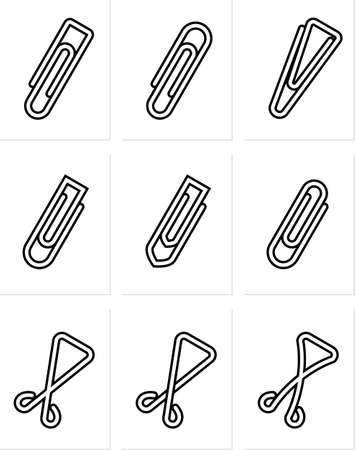 Paper Clip Vector Illustrationのイラスト素材