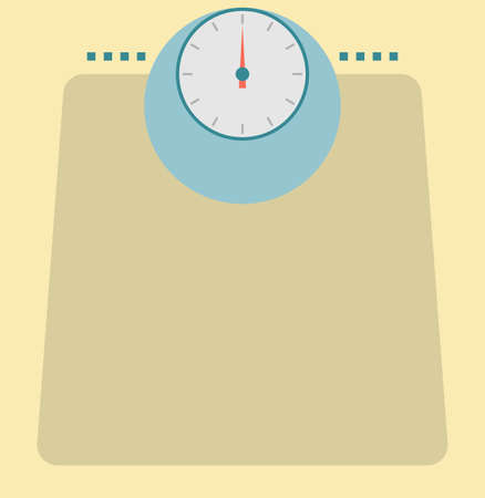 Bathroom Scale Vector Illustrationのイラスト素材