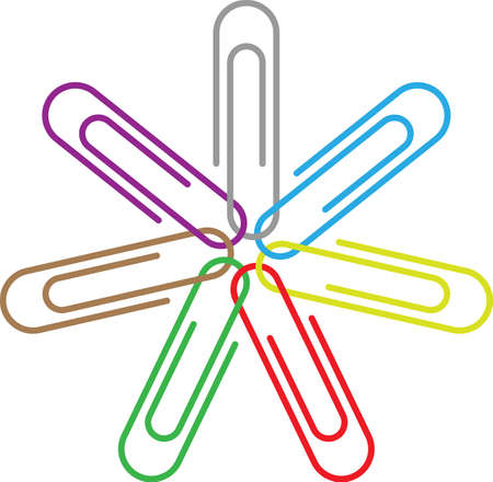 Paper Clip Vector Illustrationのイラスト素材