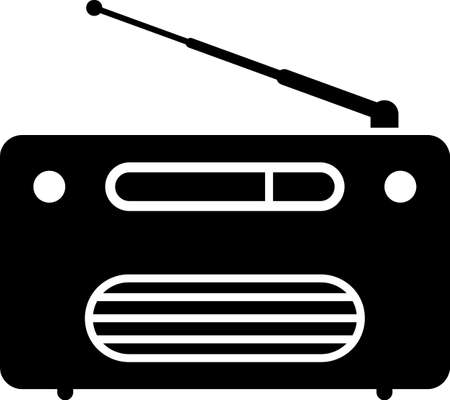 Radio Icon Vector Illustrationのイラスト素材
