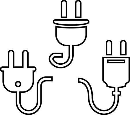 Plug Icon Vector Illustrationのイラスト素材