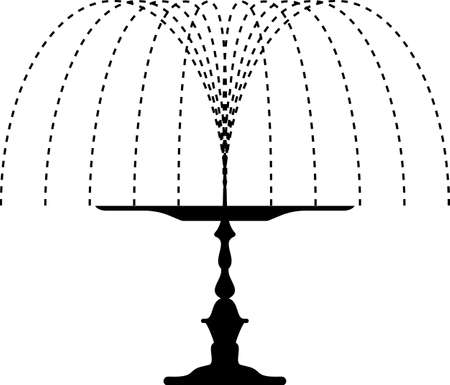 Fountain Icon Vector Illustrationのイラスト素材