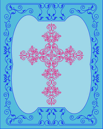 Christian Cross Design Vector Artのイラスト素材