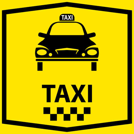 Taxi Icon Symbol Vector Illustrationのイラスト素材