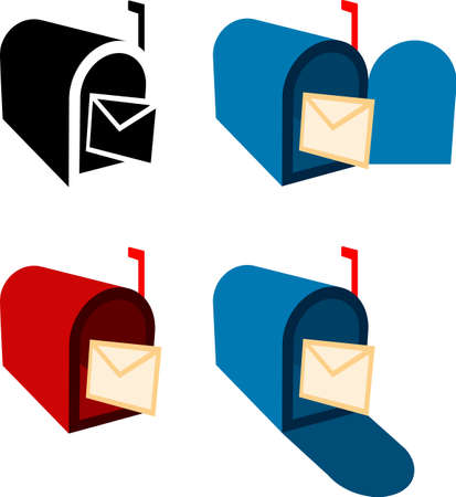 Mailbox Icon Vector Illustrationのイラスト素材