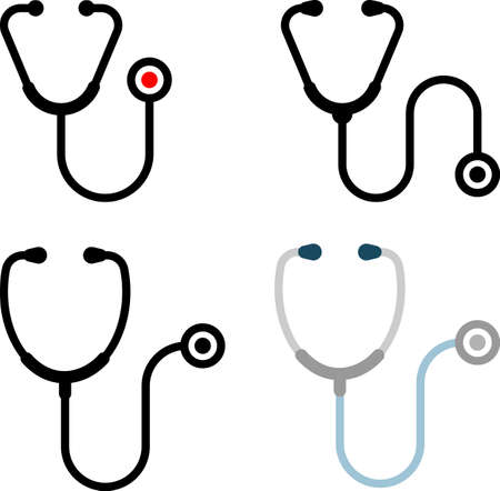 Stethoscope Icon Vector Illustrationのイラスト素材