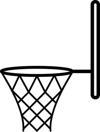 Basketball Net Icon, Basketball Net Board Vector Illustrationのイラスト素材