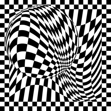 Checkered Background Design Vector Illustrationのイラスト素材