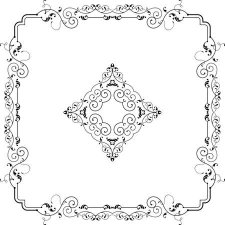 Frame Border Design Vector Illustrationのイラスト素材