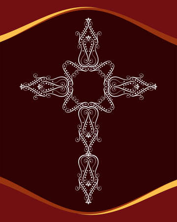 Christian Cross Design Vector Artのイラスト素材