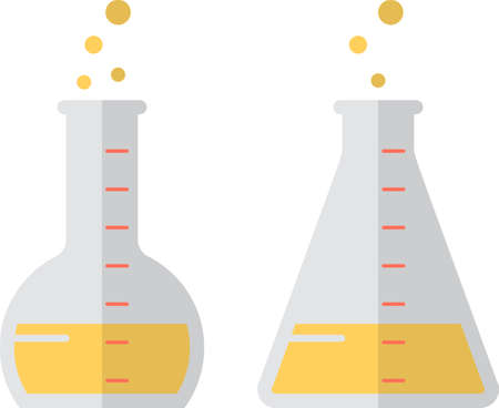 Laboratory Glass Beaker Icon Vector Illustrationのイラスト素材