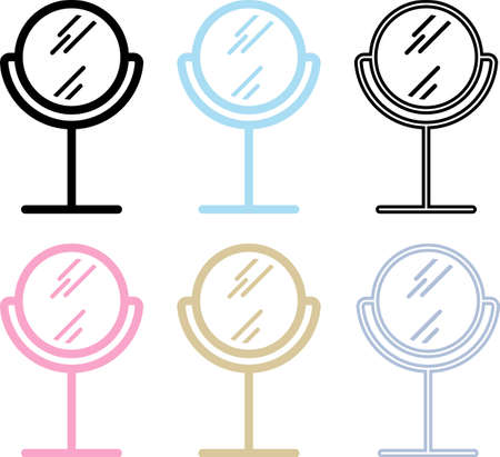 Rotating Mirror Icon Vector Illustrationのイラスト素材