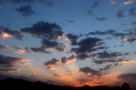 before sunrise clouds formation