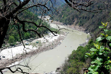 rishikesh ganga river in landscape view