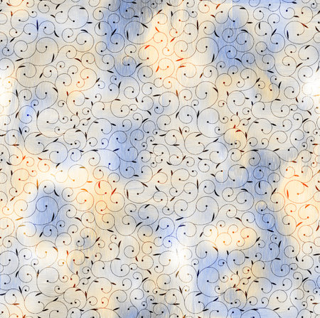 Seamless vector pattern with hand drawn zigzag stripes.の写真素材