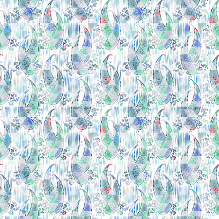 Seamless vector pattern with hand drawn zigzag stripes.の写真素材