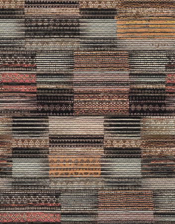 Seamless vector pattern with hand drawn zigzag stripes.の写真素材