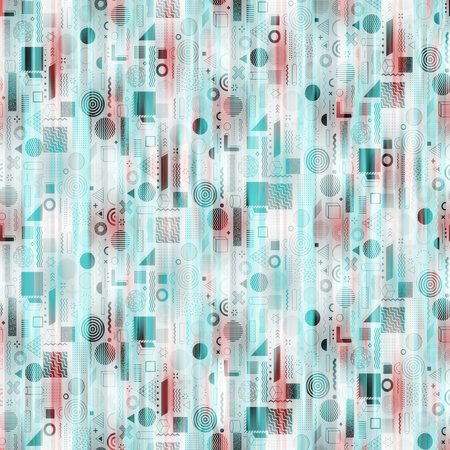 Seamless vector pattern with hand drawn zigzag stripes.の写真素材