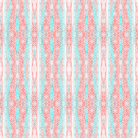 Seamless vector pattern with hand drawn zigzag stripes.の写真素材